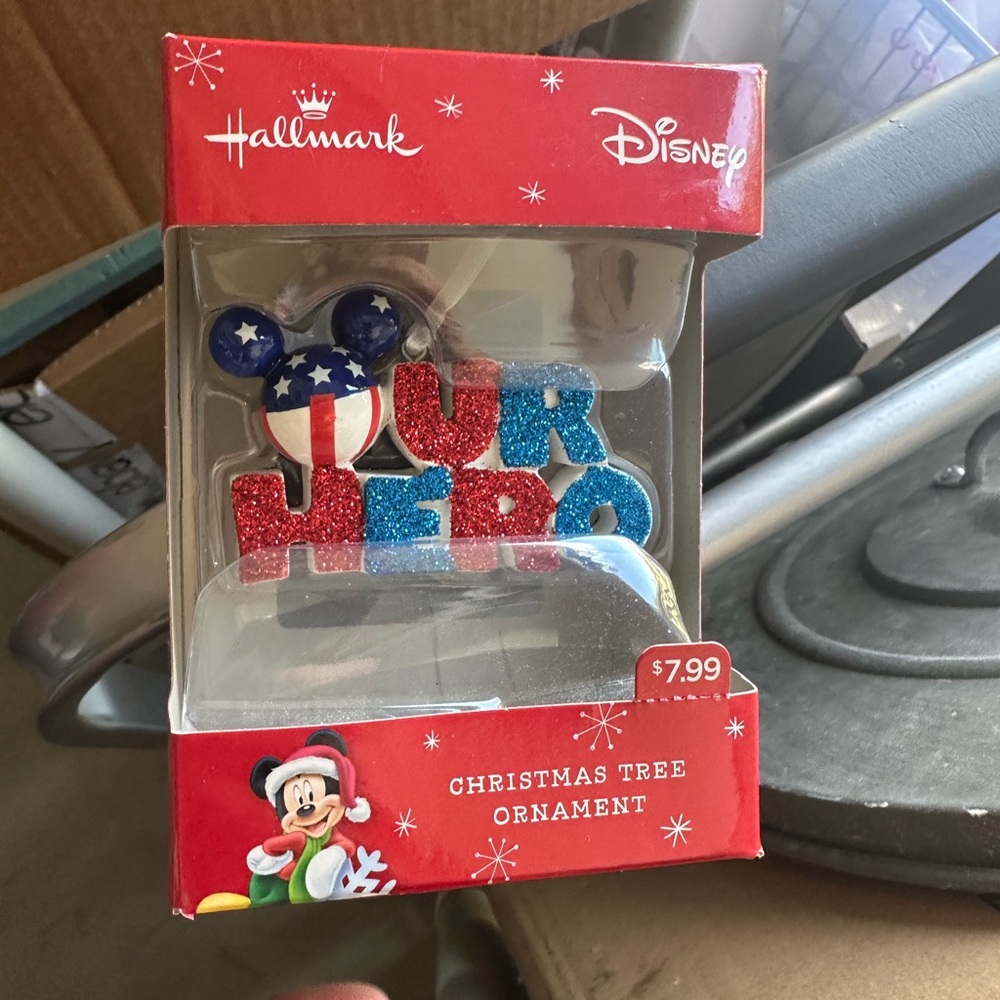 Disney Hallmark / Mickey - Our Hero -Christmas Tree Ornament